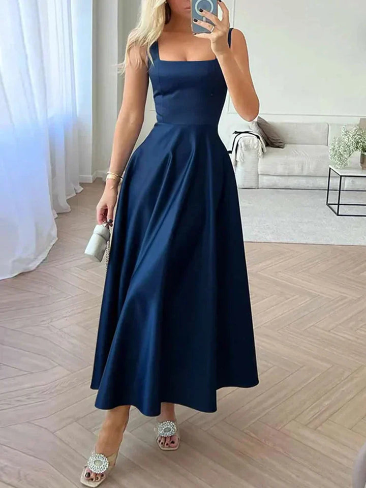 Robe cérémonie femme, style maxi élégant. Parfaite comme invitée mariage, bal ou soirée. Design fluide.