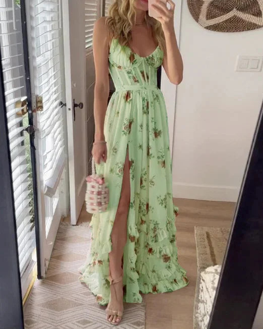 "Robe midi drapée élégante, jupe fluide, encolure drapée, silhouette flatteuse, idéale pour événements et sorties décontracté