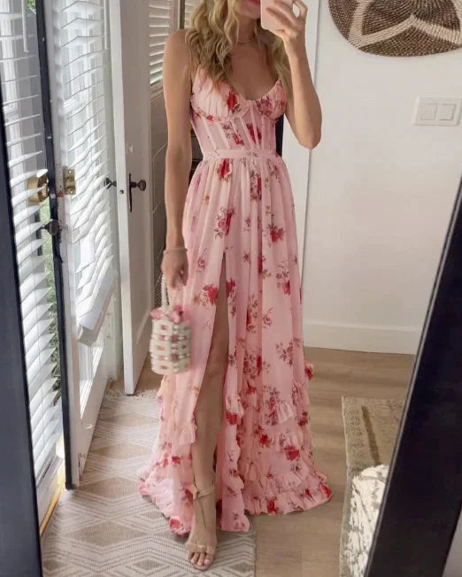"Robe midi drapée élégante, jupe fluide, encolure drapée, silhouette flatteuse, idéale pour événements et sorties décontracté