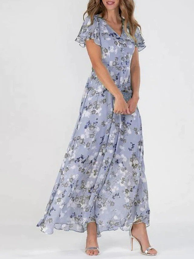 "Robe midi élégante pour femmes vue avant, coupe flatteuse, longueur midi, style chic idéal formel ou informel"