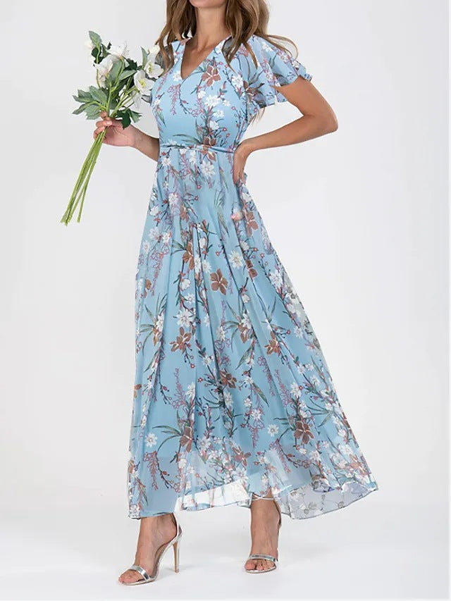 "Robe midi élégante pour femmes vue avant, coupe flatteuse, longueur midi, style chic idéal formel ou informel"