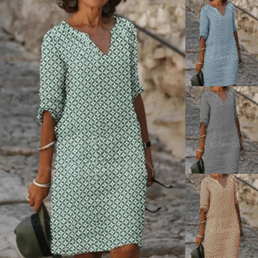 "Robe midi fluide pour femmes, tissu léger et ample, idéale pour l'été et toutes occasions, élégance et confort garantis."