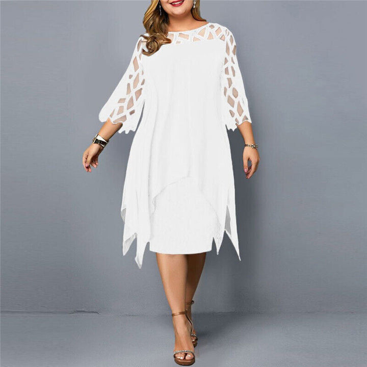 Robe midi femme grande taille, élégante et confortable, un incontournable de la mode féminine.