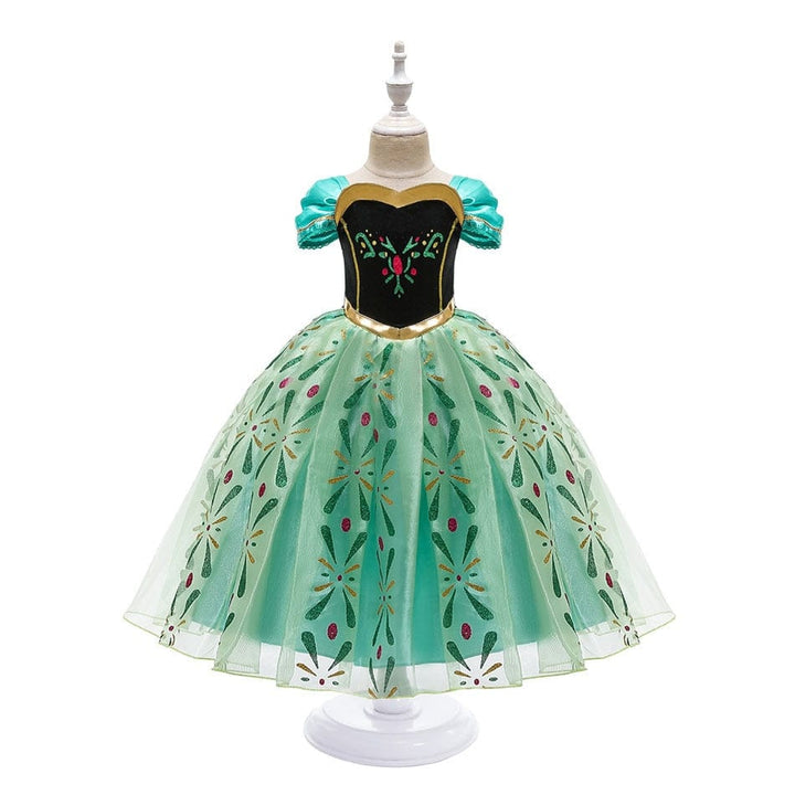 Robe princesse Anna, Reine des Neiges, enfant. Costume carnaval.