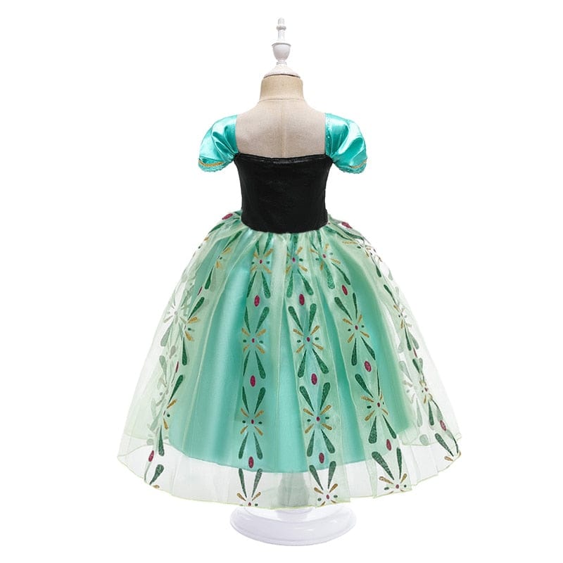 Robe princesse Anna, Reine des Neiges, enfant. Costume carnaval.