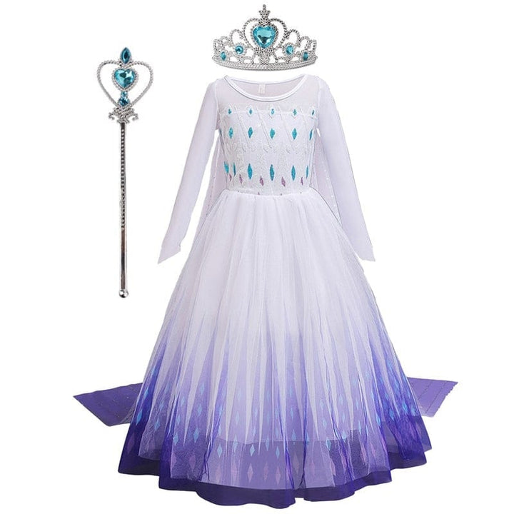 Robe princesse enfant, carnaval, anniv. 4-10 ans.  Costume féérique, confortable.