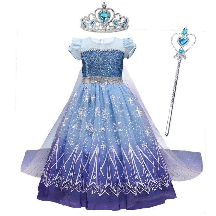 Robe princesse enfant, carnaval, anniv. 4-10 ans.  Costume féérique, confortable.