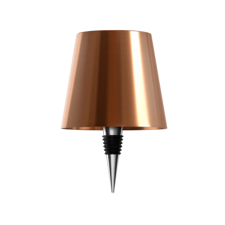 Lampe sans fil portable style bouteille. Idéale pour l'intérieur: salon, chambre, bureau. Éclairage versatile.