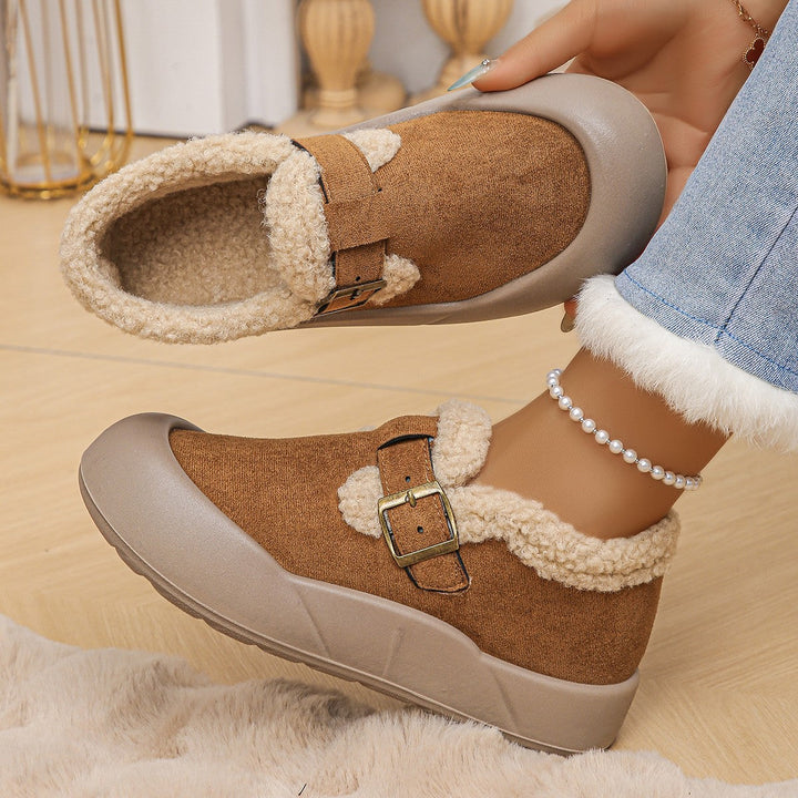 Sabots d'hiver femmes, chauds et confortables, parfaits pour l'automne-hiver et la détente.