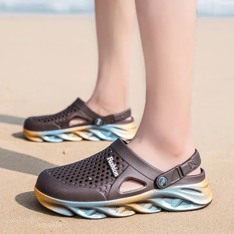 Sabots en EVA pour hommes et femmes, idéaux pour la plage, confortables et résistants à l'eau.
