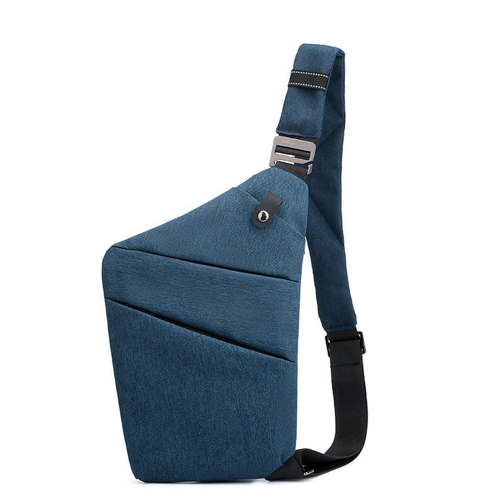 "Sac à bandoulière femme antivol, élégant, en tissu hydrofuge, design ergonomique, poches cachées, sécurité optimale."