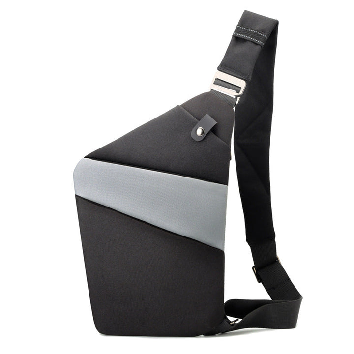 "Sac à bandoulière femme antivol, élégant, en tissu hydrofuge, design ergonomique, poches cachées, sécurité optimale."