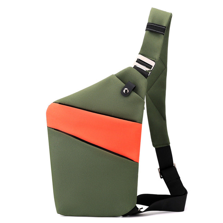 "Sac à bandoulière femme antivol, élégant, en tissu hydrofuge, design ergonomique, poches cachées, sécurité optimale."