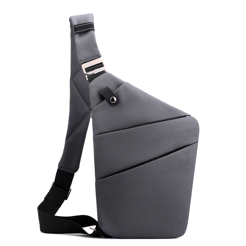 "Sac à bandoulière femme antivol, élégant, en tissu hydrofuge, design ergonomique, poches cachées, sécurité optimale."