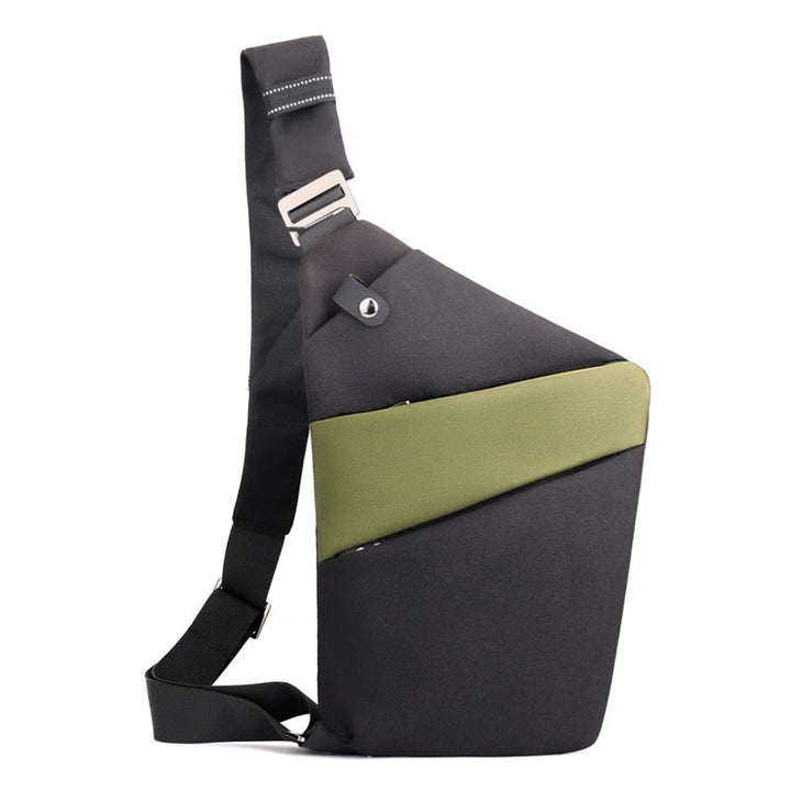 "Sac à bandoulière femme antivol, élégant, en tissu hydrofuge, design ergonomique, poches cachées, sécurité optimale."