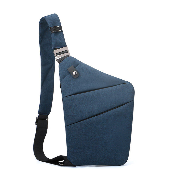 "Sac à bandoulière femme antivol, élégant, en tissu hydrofuge, design ergonomique, poches cachées, sécurité optimale."