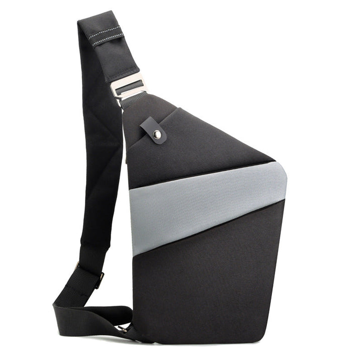 "Sac à bandoulière femme antivol, élégant, en tissu hydrofuge, design ergonomique, poches cachées, sécurité optimale."