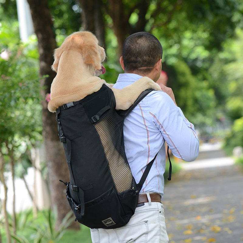 Sac à dos confortable pour chien, transport animal sécurisé. Design ergonomique, matériaux respirants.