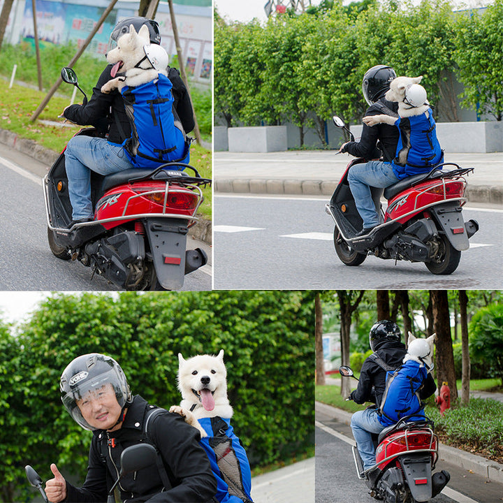 Sac à dos confortable pour chien, transport animal sécurisé. Design ergonomique, matériaux respirants.