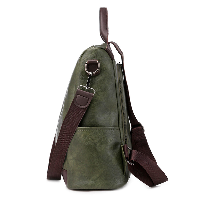 Sac à dos convertible en simili cuir, chic et pratique.  Design élégant, polyvalent, bretelles réglables.