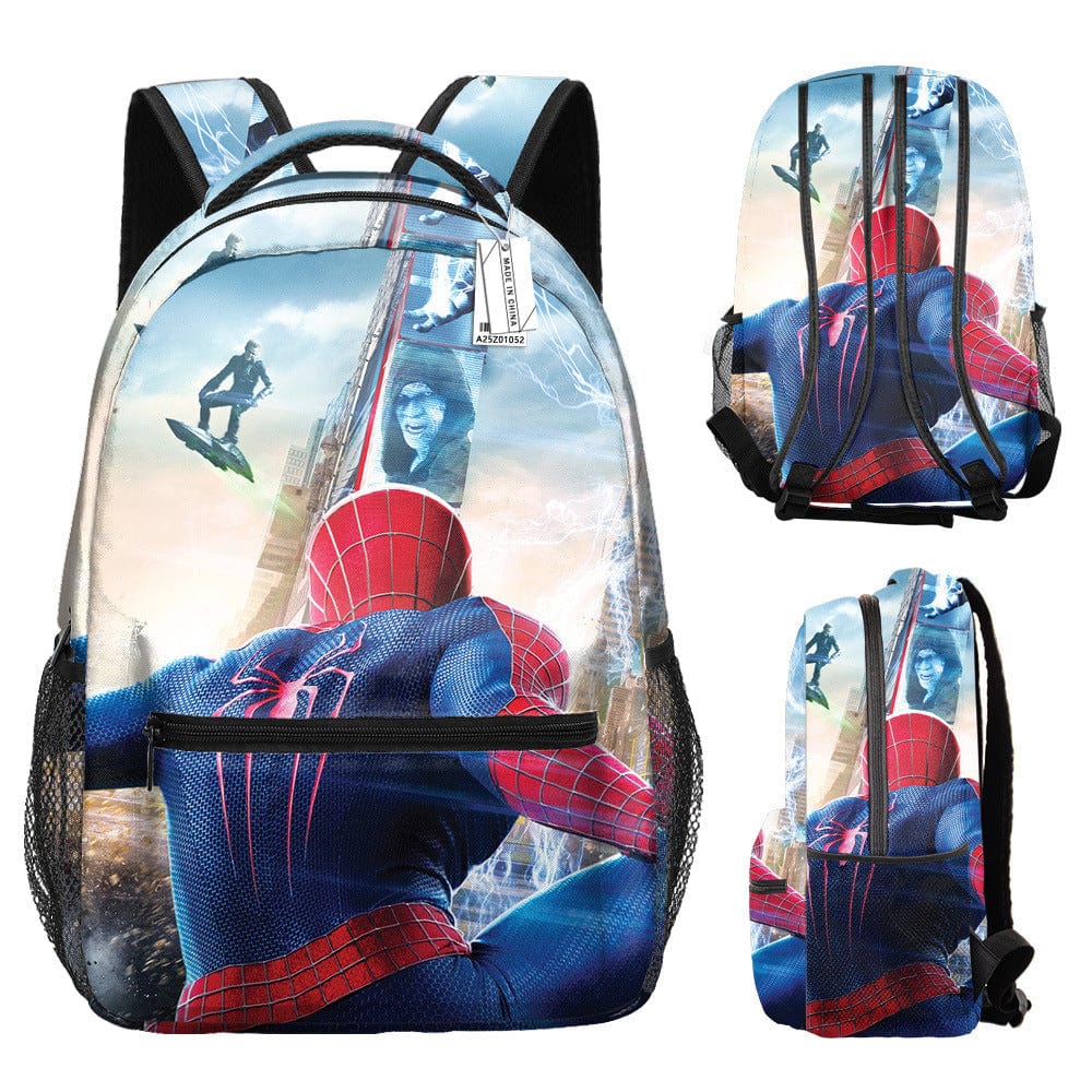 Sac à dos enfant, motifs Spiderman, super-héros, rentrée scolaire.