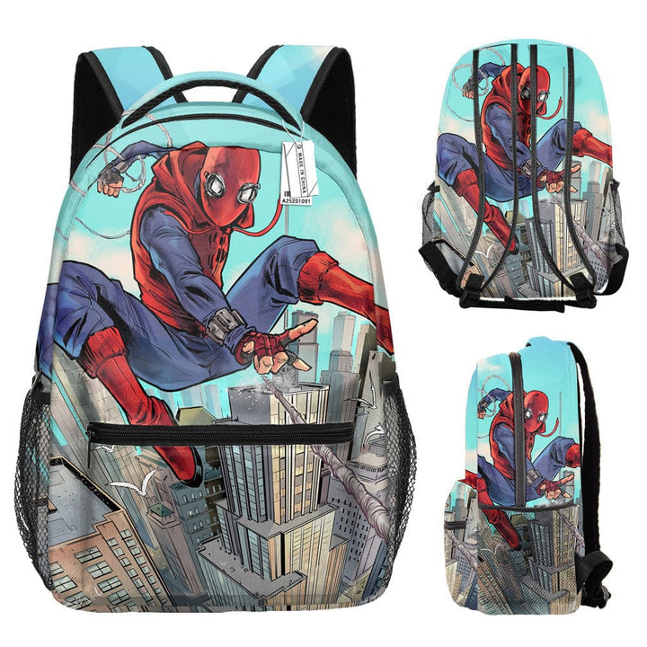 Sac à dos enfant, motifs Spiderman, super-héros, rentrée scolaire.