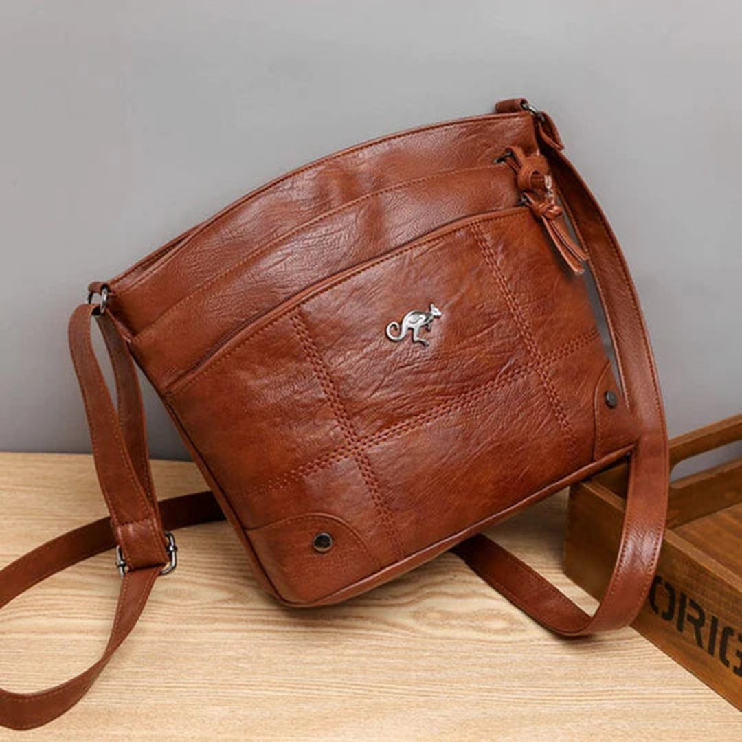 Sac à main élégant en simili cuir, petit modèle, idéal quotidien.  Accessoire mode polyvalent.