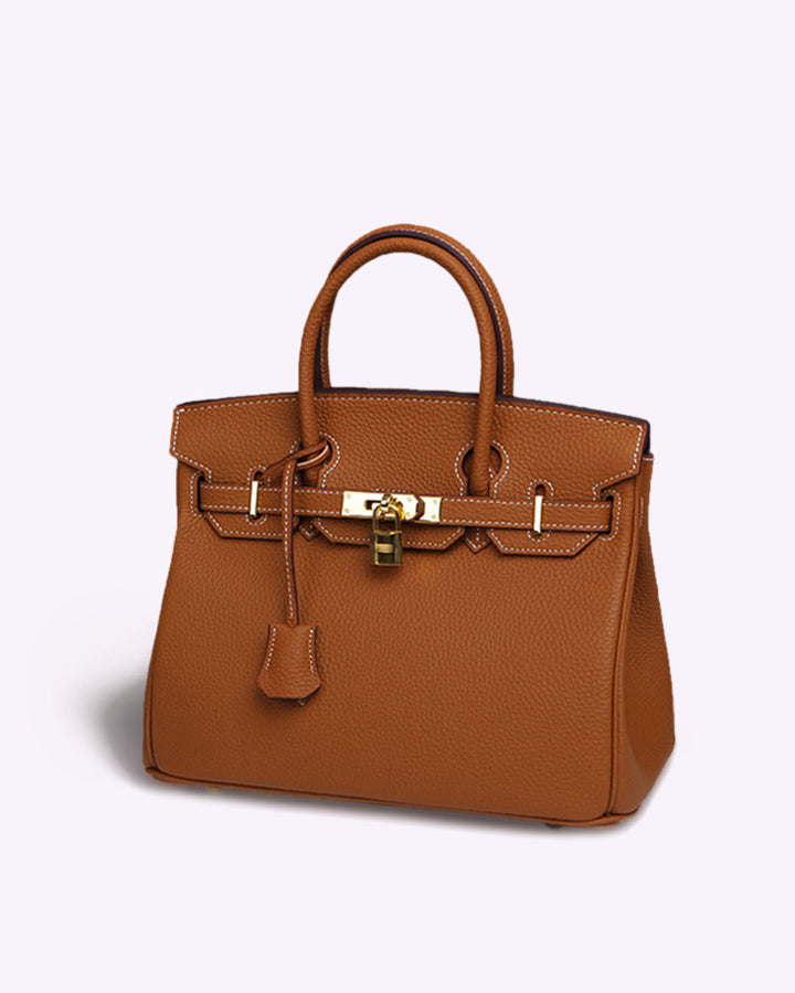"Sac à main Evelina en cuir luxueux, design élégant avec détails modernes, intérieur spacieux, pour femme tendance."
