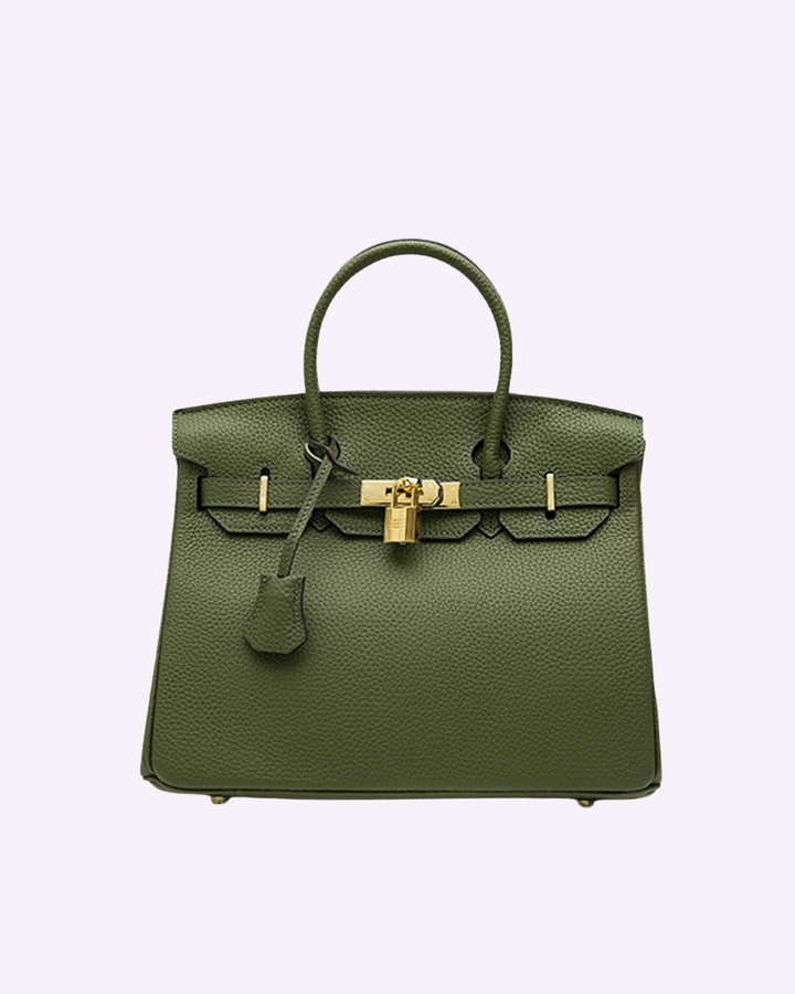 "Sac à main Evelina en cuir luxueux, design élégant avec détails modernes, intérieur spacieux, pour femme tendance."