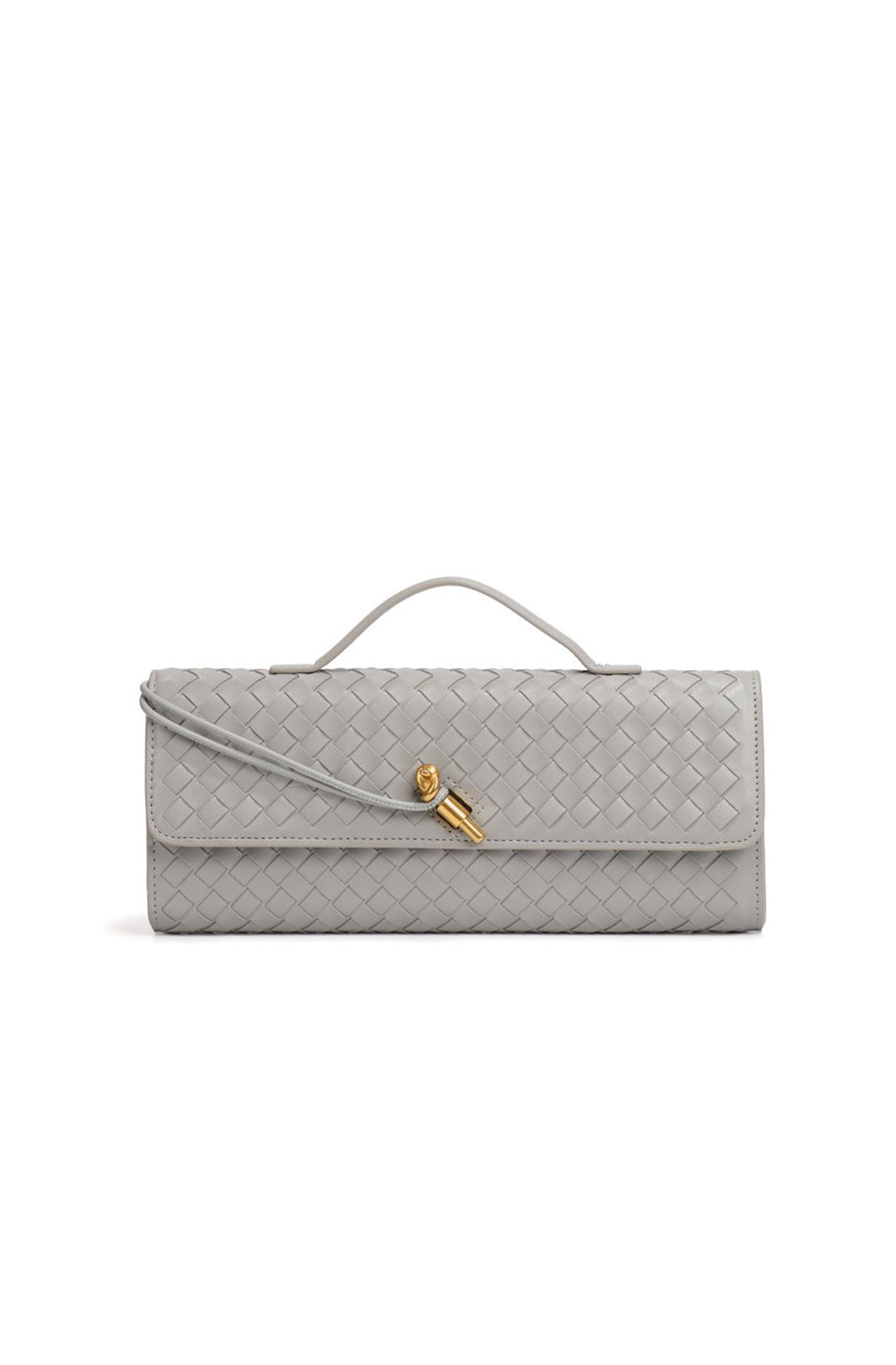 Sac baguette élégant pour femme, design tressé raffiné, bandoulière ajustable, touche chic.