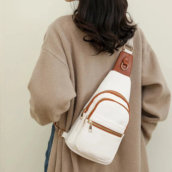 Sac bandoulière femme, look moderne et élégant, en cuir PU de haute qualité pour toutes occasions.