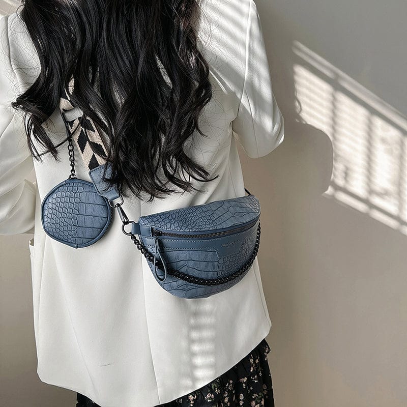 Sac banane Amaranta en cuir synthétique, accessoire de mode indispensable pour un style affirmé