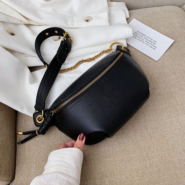 Élégant sac banane femme Lana en cuir PU, un choix mode pour un style affirmé et contemporain.
