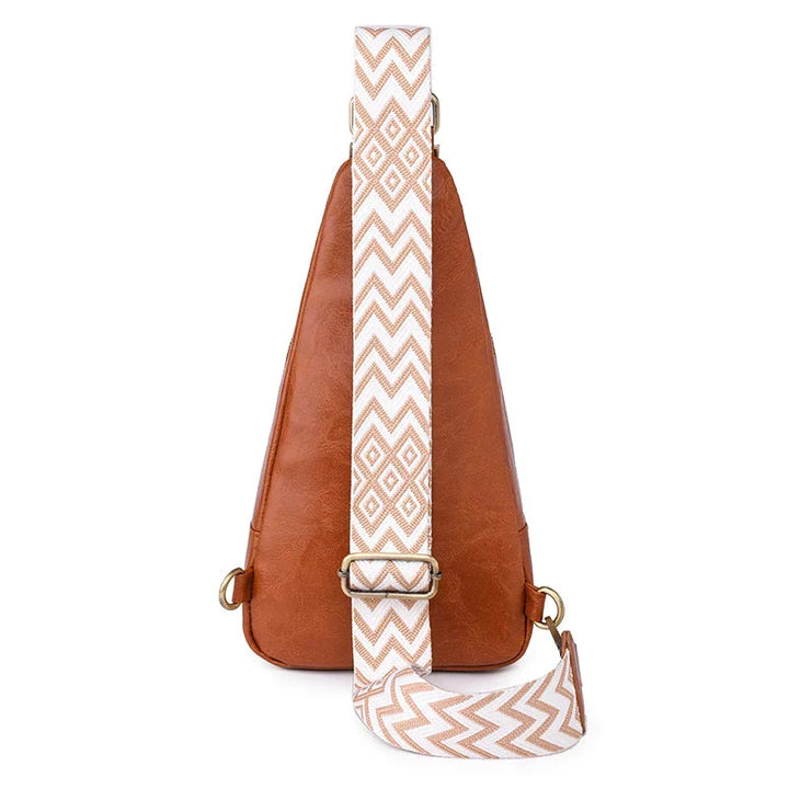 Sac banane femme en cuir PU rose poudré, doux et féminin, bandoulière fine, pour un style discret