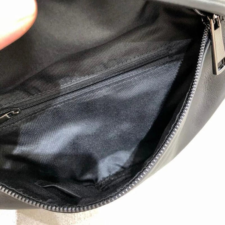 Sac banane femme couleur marron, en cuir de haute qualité, polyvalent et tendance