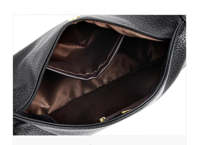 Sac banane femme en cuir, pratique et élégant, accessoire mode indispensable.