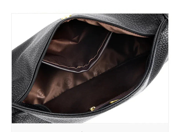Sac banane femme en cuir, pratique et élégant, accessoire mode indispensable.