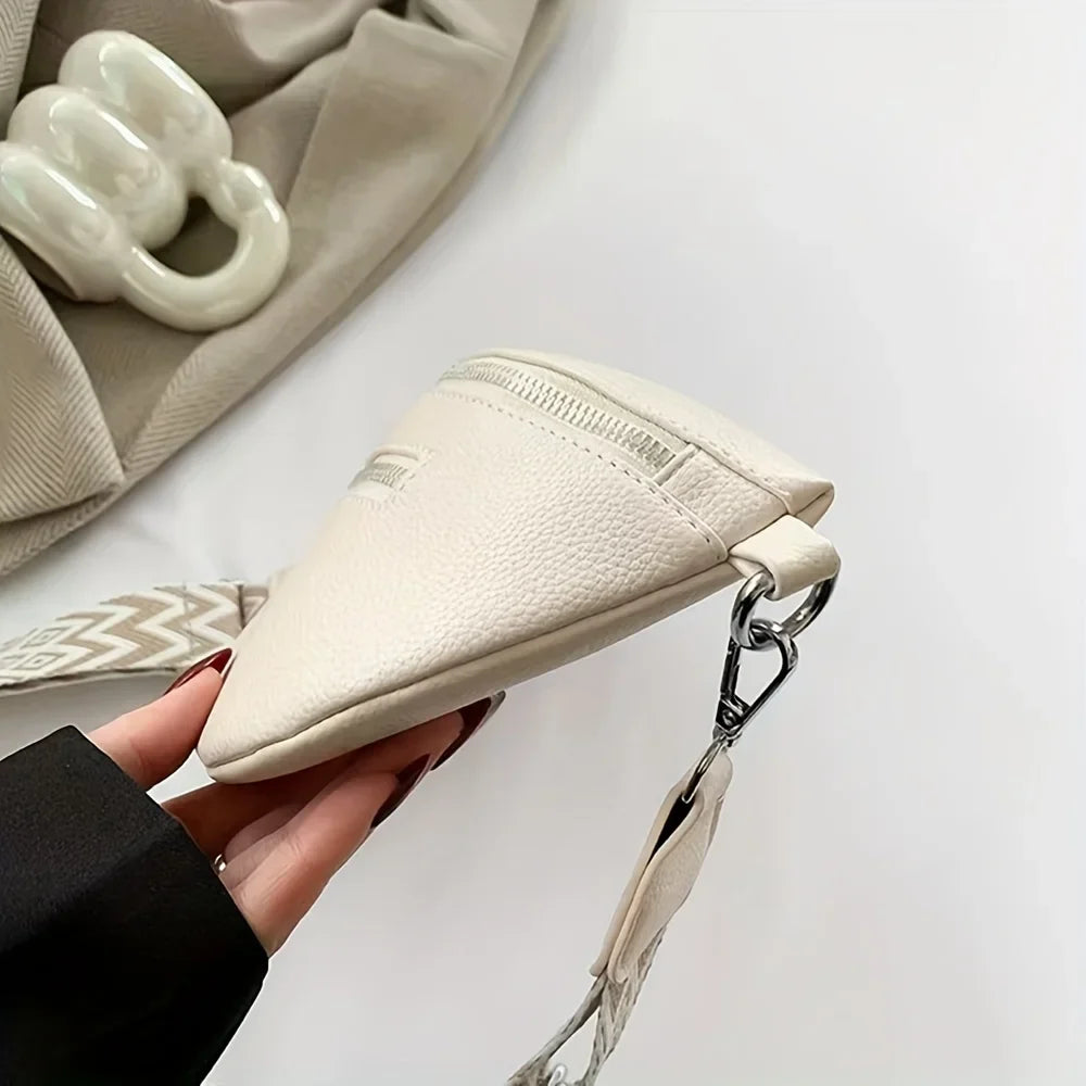 Sac banane élégant pour femme en cuir PU, design chic, idéal pour les sorties quotidiennes. Petit sac.