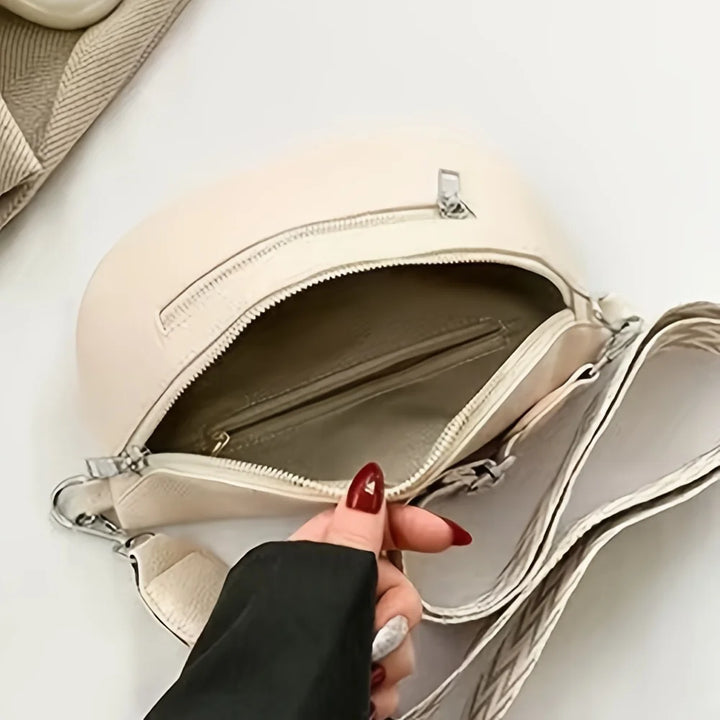 Petit sac banane femme en cuir PU, élégant et pratique pour le quotidien. Sac à bandoulière chic polyvalent.