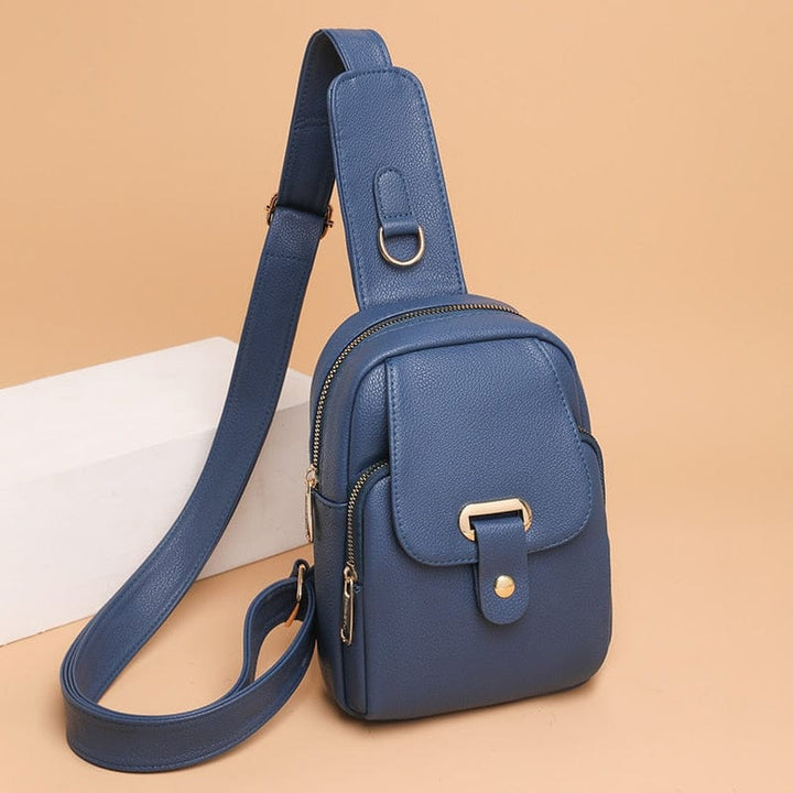 Sac banane femme en cuir PU marron, design chic et tendance, idéal pour un usage quotidien