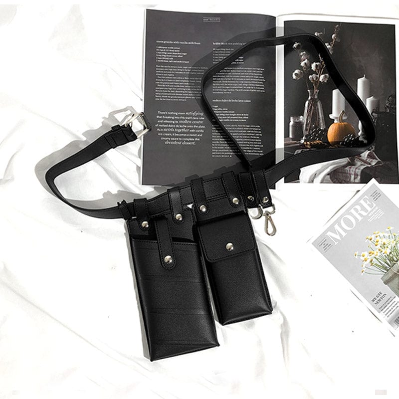 Sac banane femme Marianna chic en cuir PU avec fermeture éclair, idéal pour le quotidien