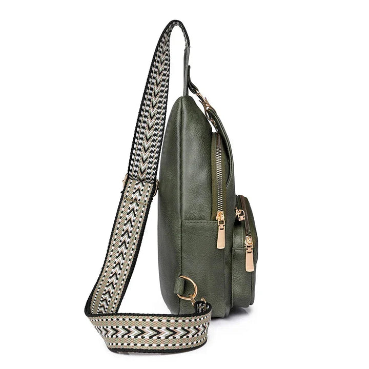 Sac bandoulière vintage marron en cuir PU pour femme, sac banane petite taille, élégant