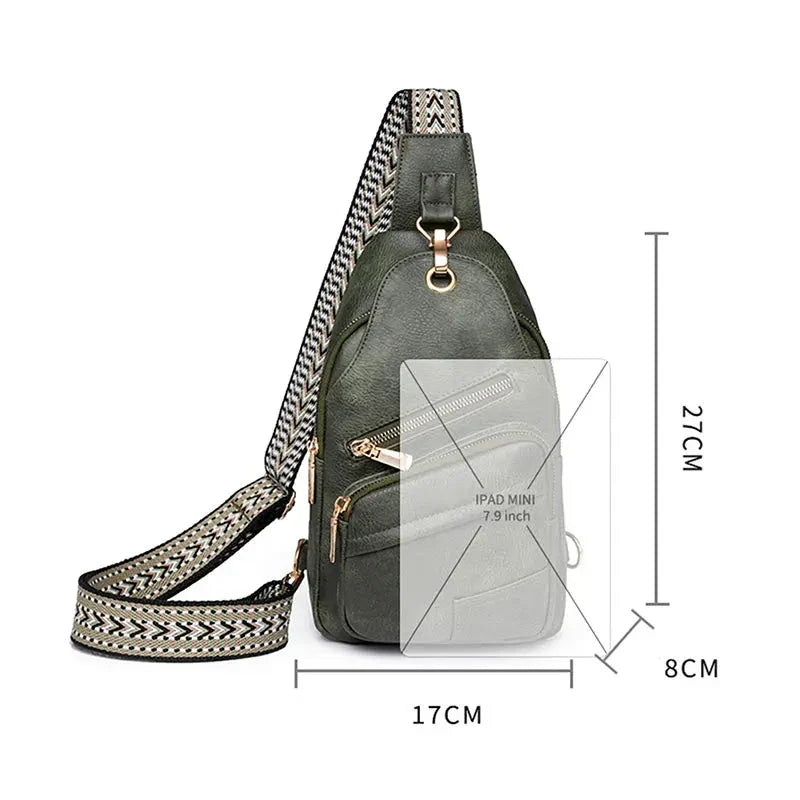 Sac bandoulière vintage en cuir PU marron, sac banane idéal pour femme active et mode