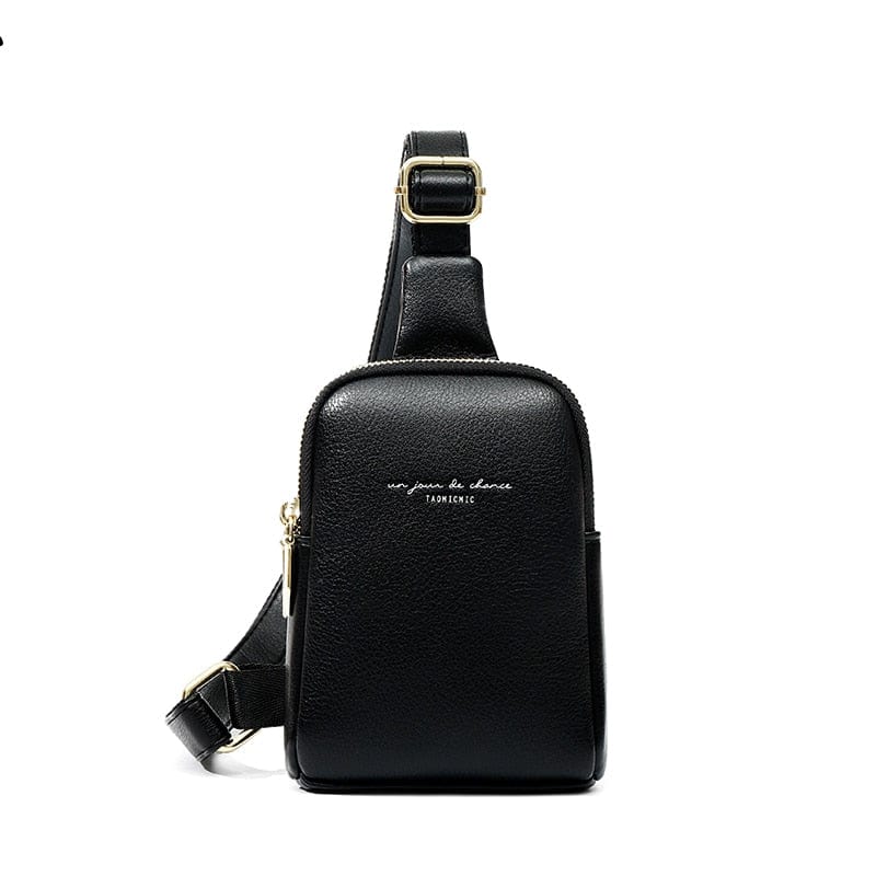 Sac banane PU beige pour femme, vue de face, matière résistante et design moderne