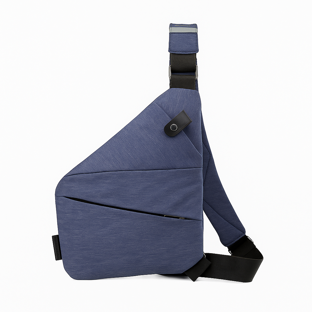 Sangle ajustable du sac à bandoulière antivol unisexe, confort optimal pour homme et femme.