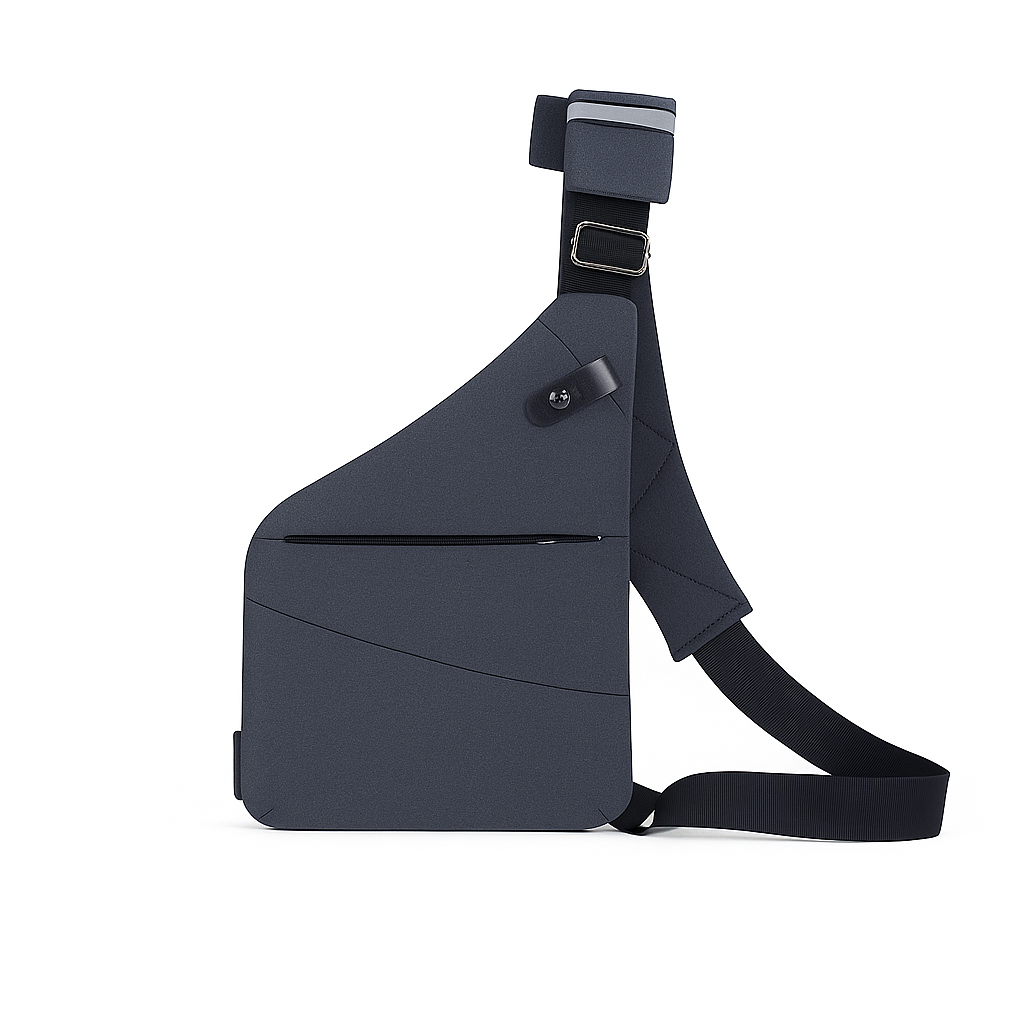 Sac de sécurité RFID pour homme et femme, porté en bandoulière, idéal pour vos voyages et le travail.
