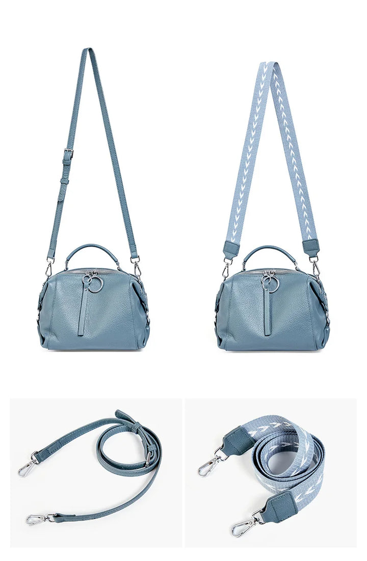 Sac de luxe femme en cuir, bandoulière ajustable, maroquinerie haut de gamme et élégante.