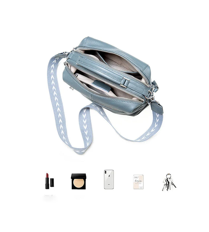 Sac bandoulière cuir femme avec détails raffinés, confort et style assurés.