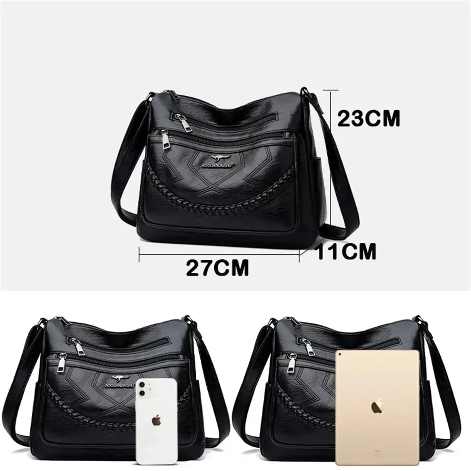 Sac bandoulière élégant pour femme, bandoulière réglable, parfait pour le style quotidien.