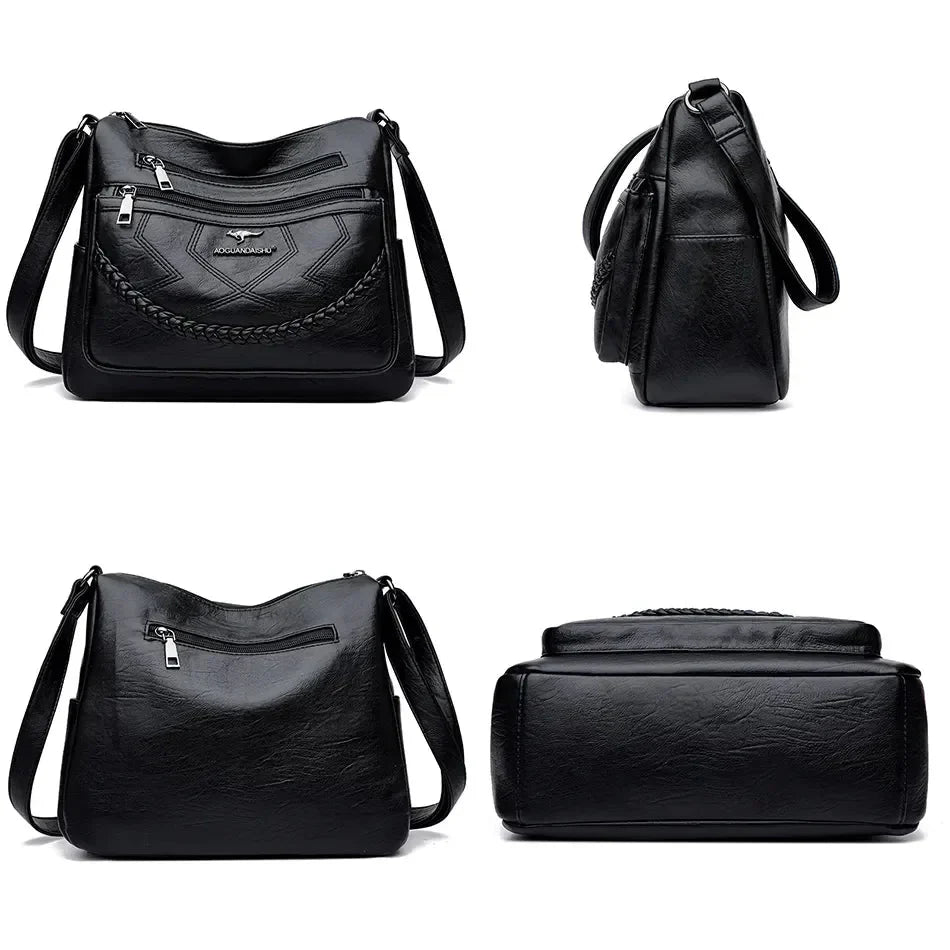 Sac à main femme en cuir souple, grand confort et polyvalence, accessoire de mode chic.
